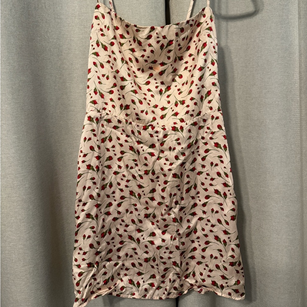 Reformation Kosta  100% silk mini dress